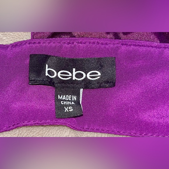 Bebe off shoulder silk dress - Picture 3 of 3